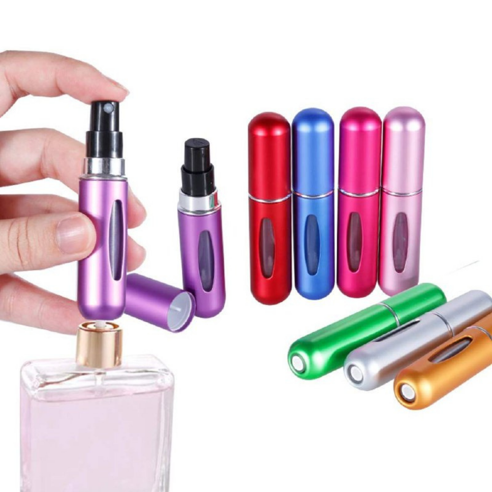MINI DISPENSADOR DE PERFUME RECARGABLE PORTATIL 5ML TUBOS TU ITOS RECARGABLE PERFUME