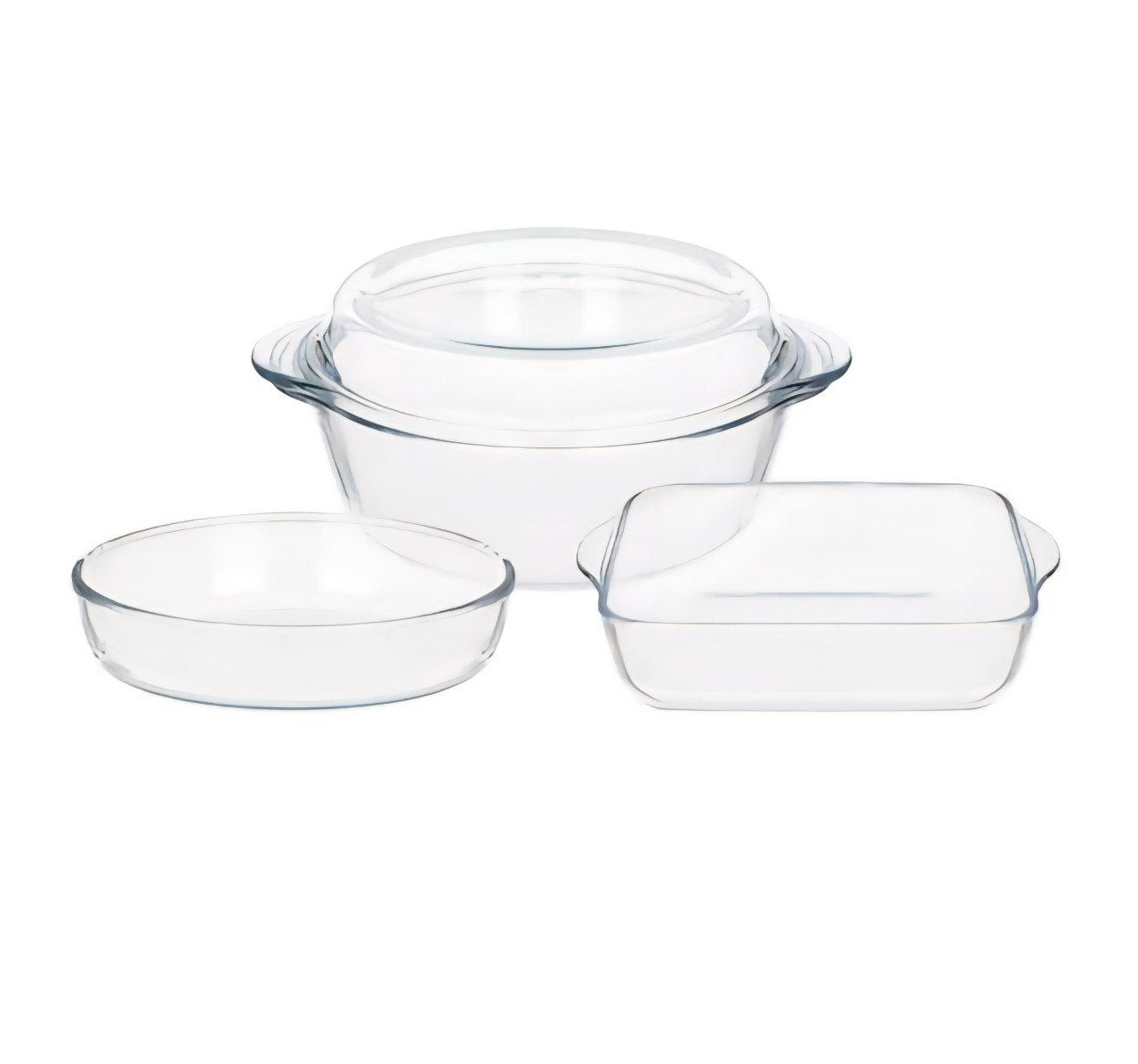 SET DE HORNEADO DE VIDRIO BOROSILICATO 3PCS BORCAM
