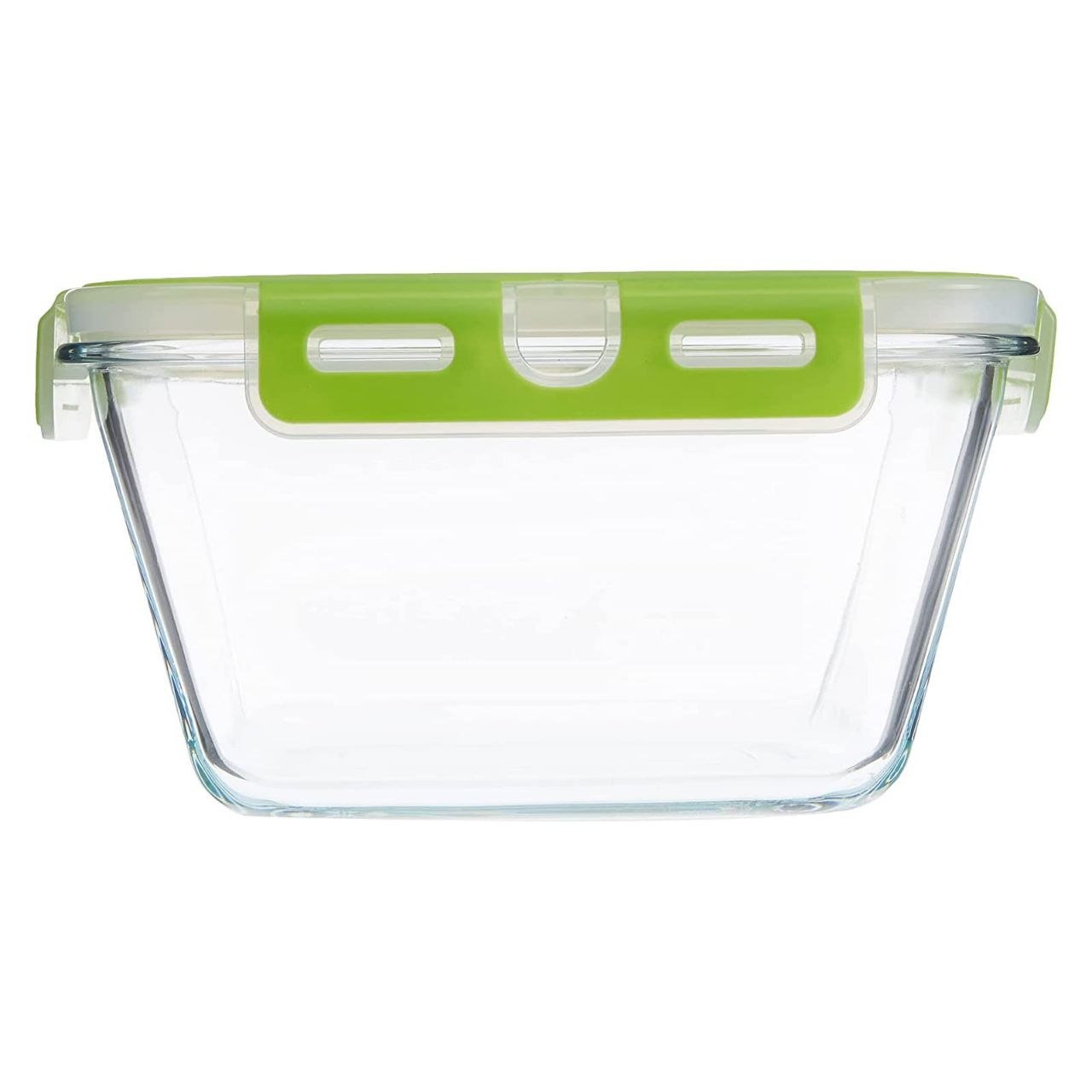 RECIPIENTE PANA PARA ALIMENTOS HERMETICO DE VIDRIO STOREMAX 20X20X8CM