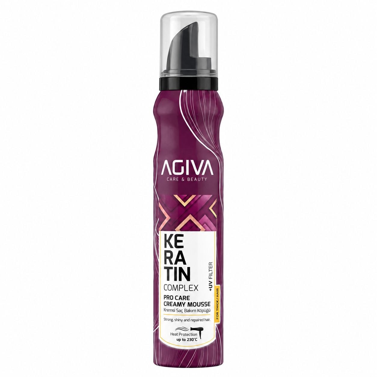ESPUMA CAPILAR AGIVA CARE & BEAUTY QUERATINA 200ML