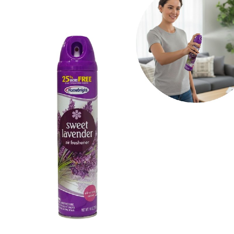 AMBIENTADOR AROMATIZANTE EN SPRAY AROMA LAVANDA Y FRUTOS ROJOS HOMEBRIGHT 283G