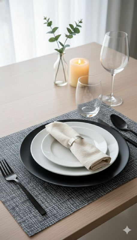 MANTELES INDIVIDUALES RECTANGULARES PARA COMEDOR DE COCINA ELEGANTE 30X45CM HOME LIVING