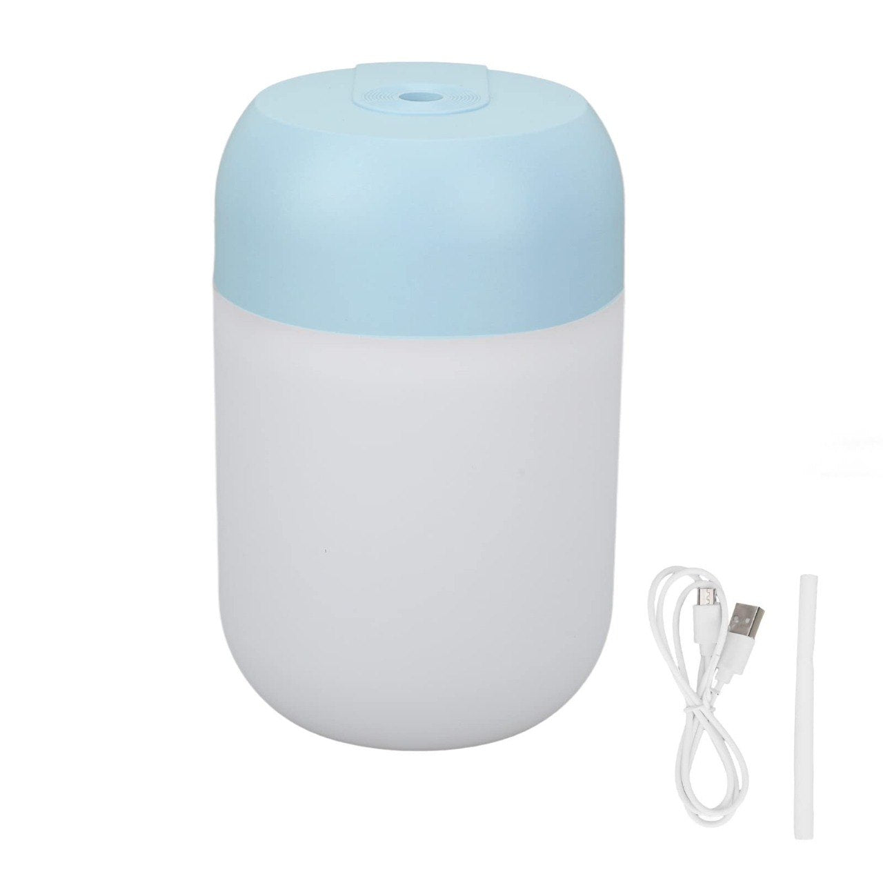 HUMIFICADOR DE AIRE ULTRASONICO PORTATIL CON LAMPARA LED H2O 7X11CM