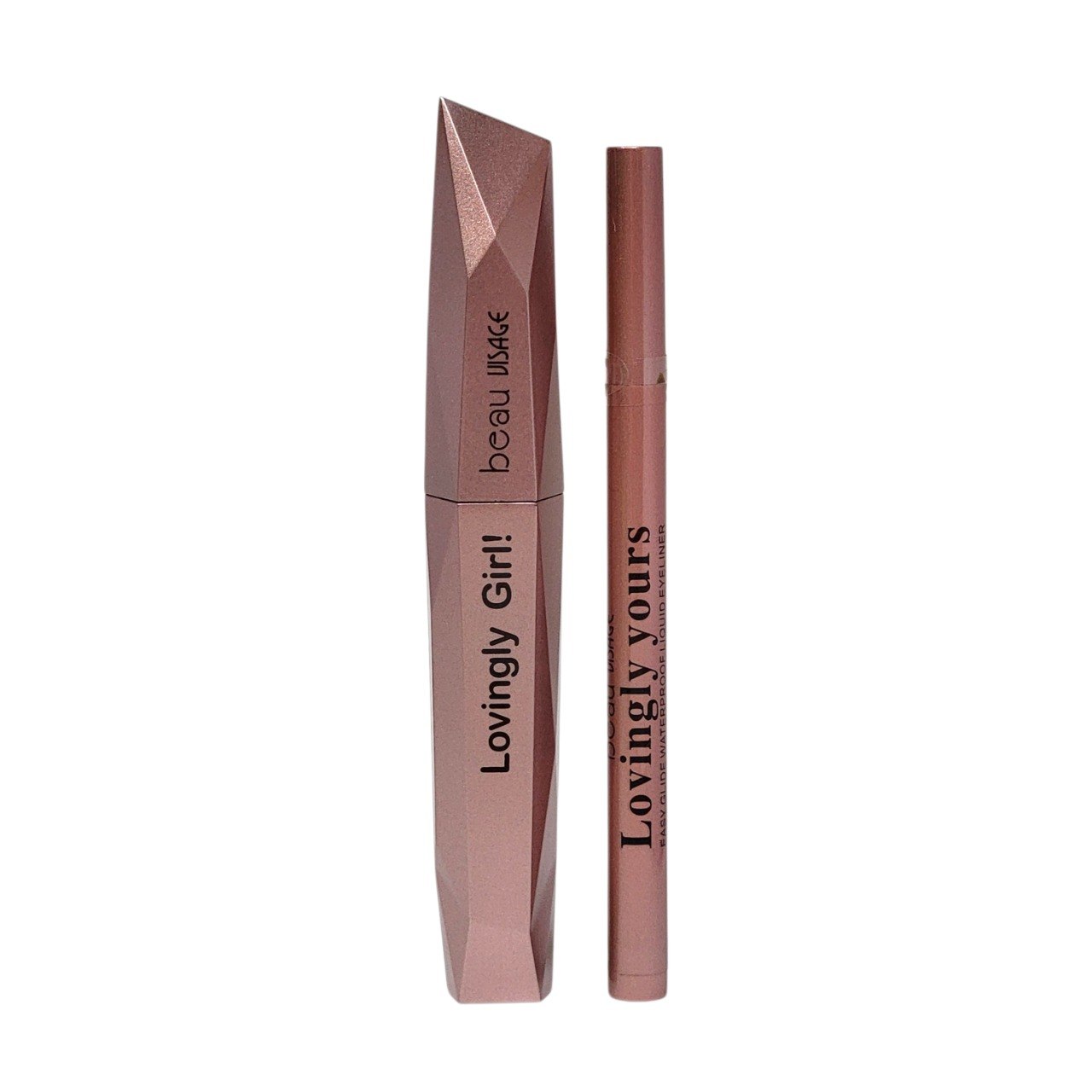 SET DE RIMEL Y DELINEADOR CON VOLUMEN IMPACTANTE Y FORMULA A PRUEBA DE AGUA BEAU VISAGE
