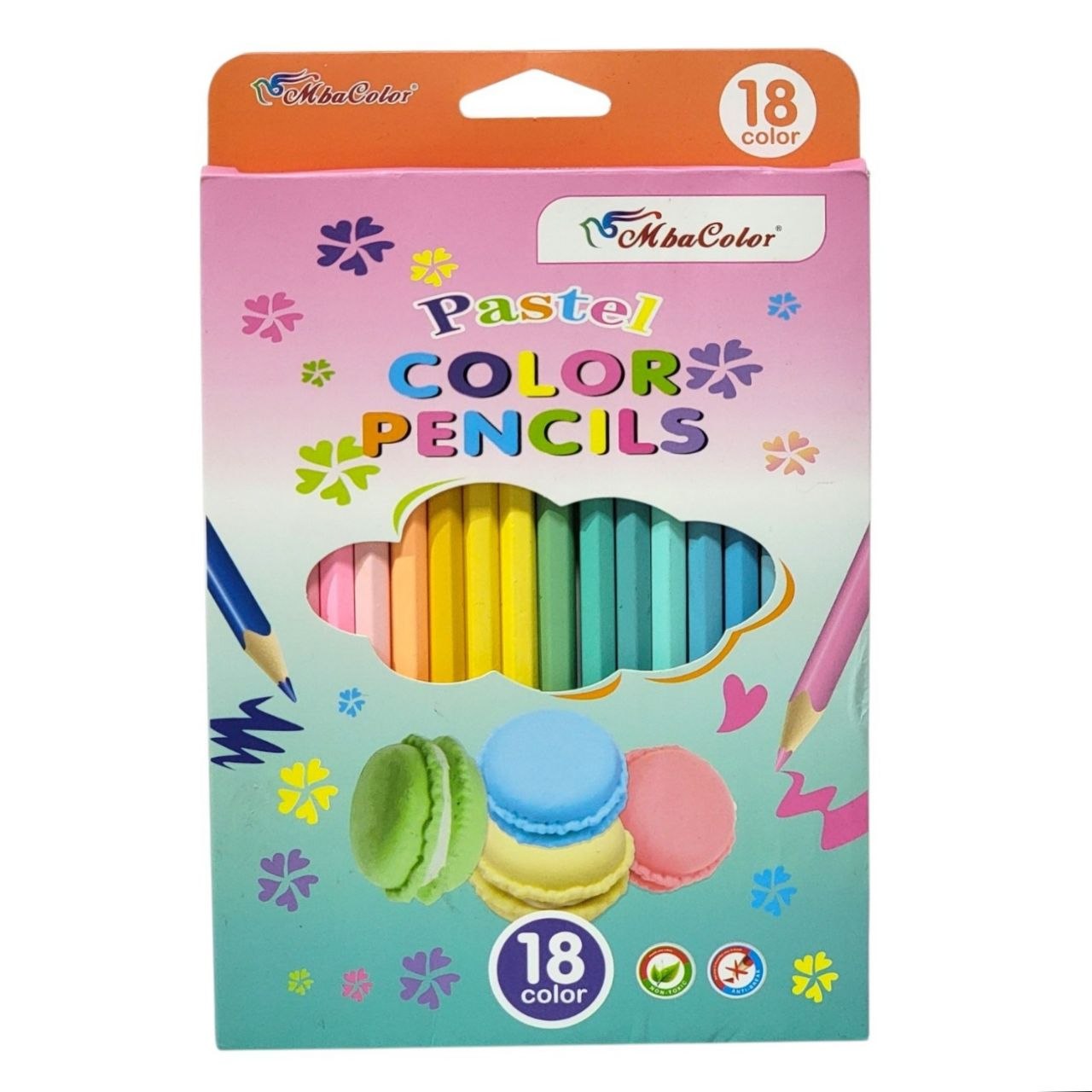 SET DE LAPICES DE COLORES PASTEL 18UND MBACOLOR