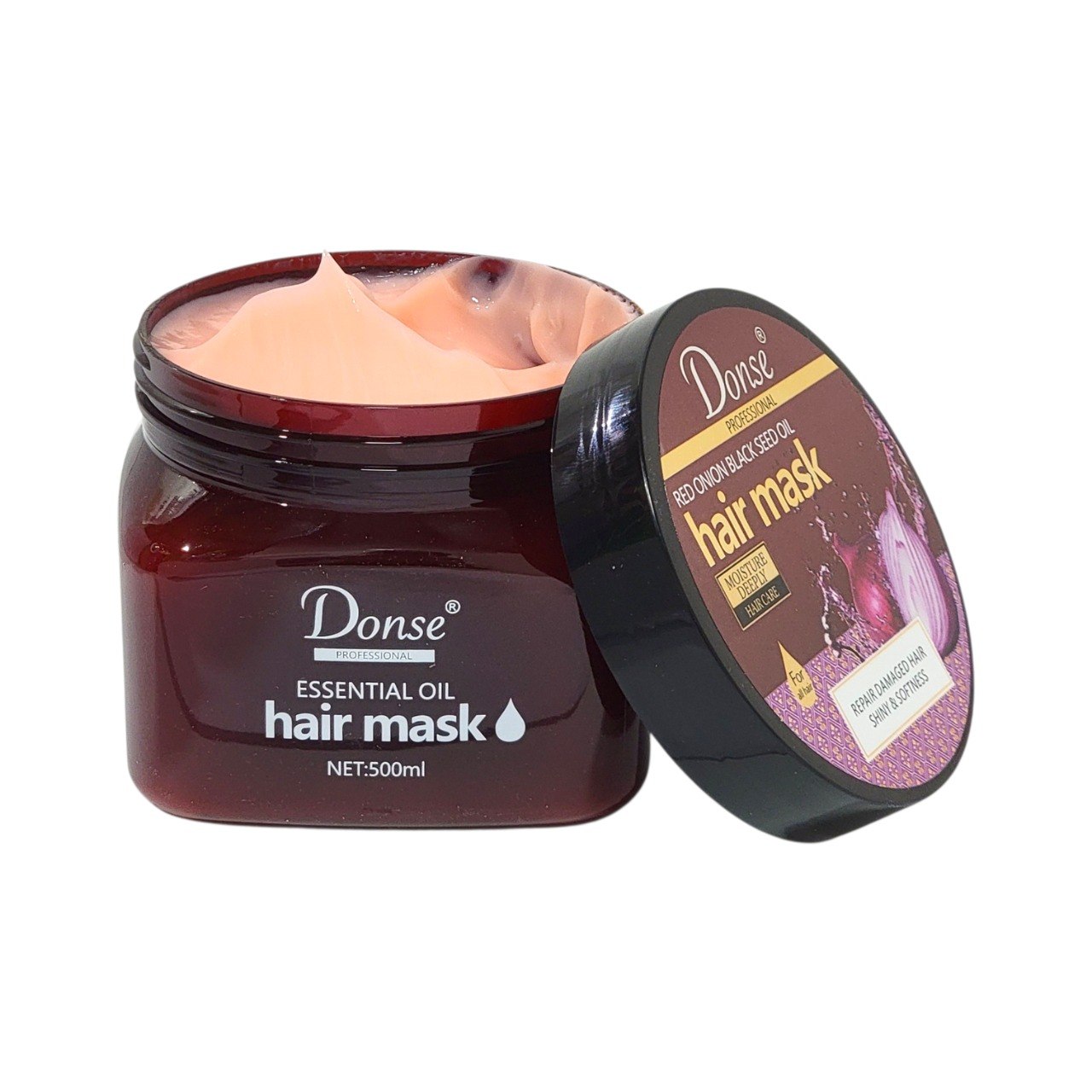 MASCARILLA PARA EL CABELLO REPARADORA CON EXTRACTO DE CEBOLLA ROJA Y ACEITE DE SEMILLA NEGRA MIELLE 500ML