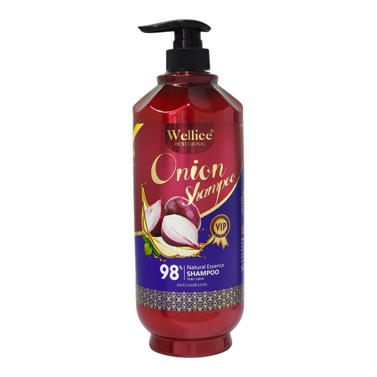 SHAMPOO FORTALECEDOR CON EXTRACTO DE CEBOLLA WELLICE HAIR CARE 1300G
