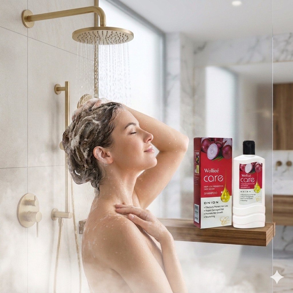 SHAMPOO REPARADOR INTESIVO ESTIMULANTE ANTIACAIDA CON CEBOLLA WELLICE 400G