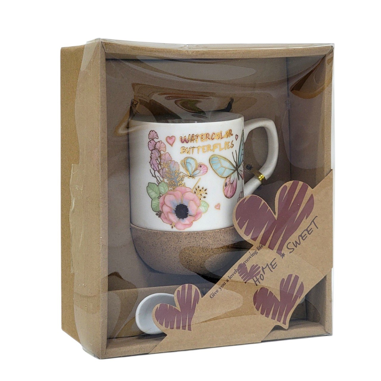 SET DE TAZA DE REGALO PARA MAMÁ CON BASE DE CORCHO