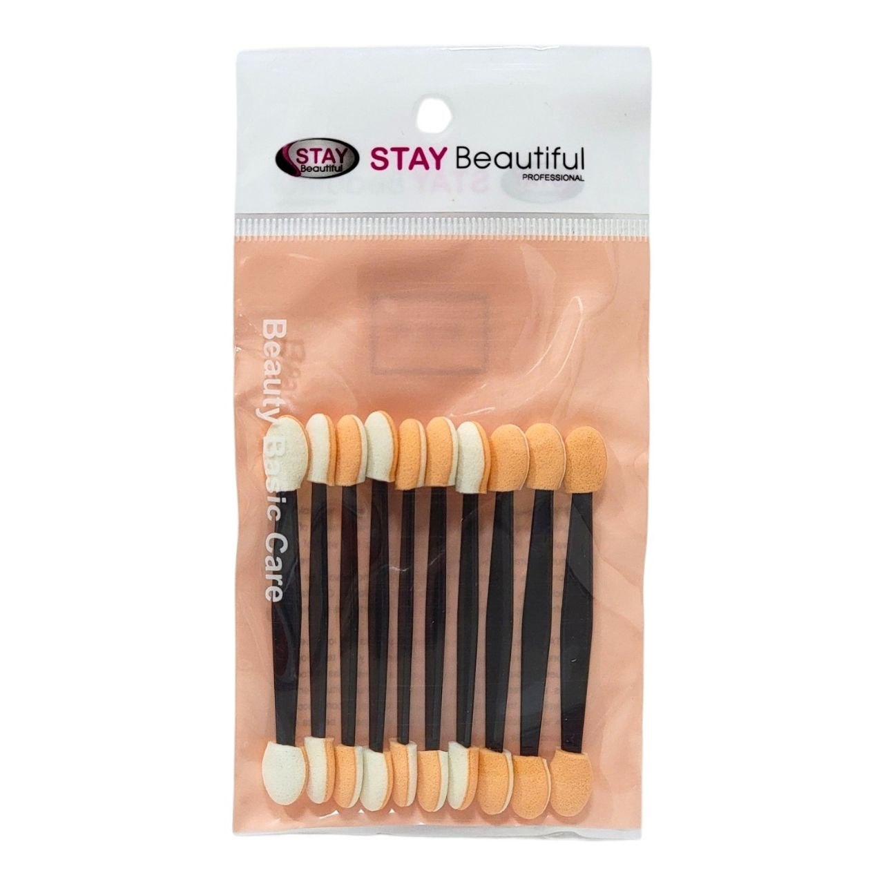 SET DE APLICADORES DE SOMBRA DE OJOS DESECHABLES DE DOBLE PUNTA 10UND STAY BEAUTIFUL