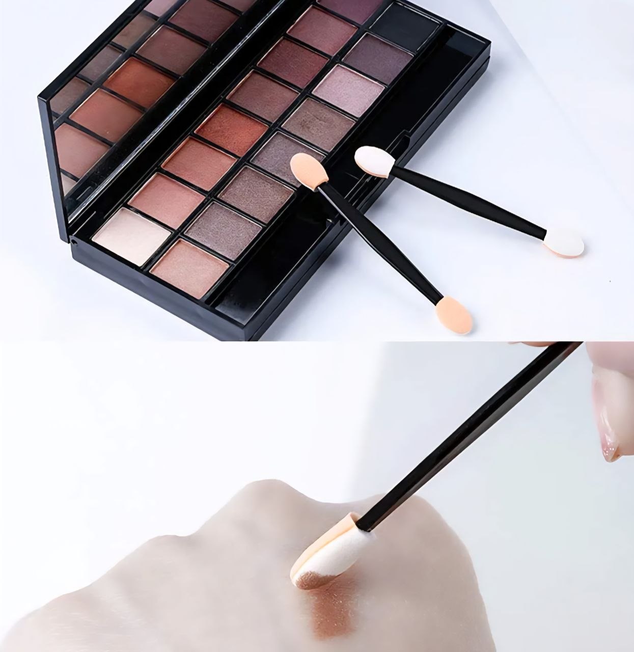 SET DE APLICADORES DE SOMBRA DE OJOS DESECHABLES DE DOBLE PUNTA 10UND STAY BEAUTIFUL