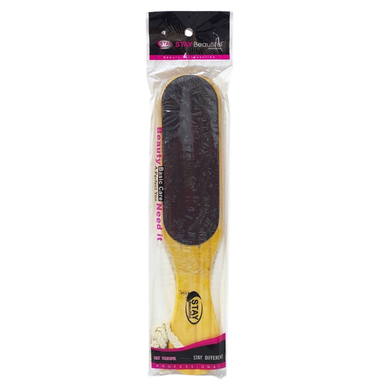 LIMA PARA PIES DE DOBLE CARA CON MANGO DE MADERA STAY BEAUTIFUL