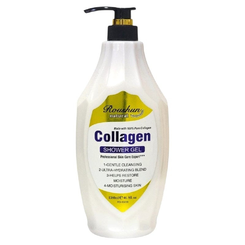 GEL DE DUCHA ANTIEDAD Y REAFIRMANTE CON COLAGENO 100% PURO ROUSHUN 1380ML