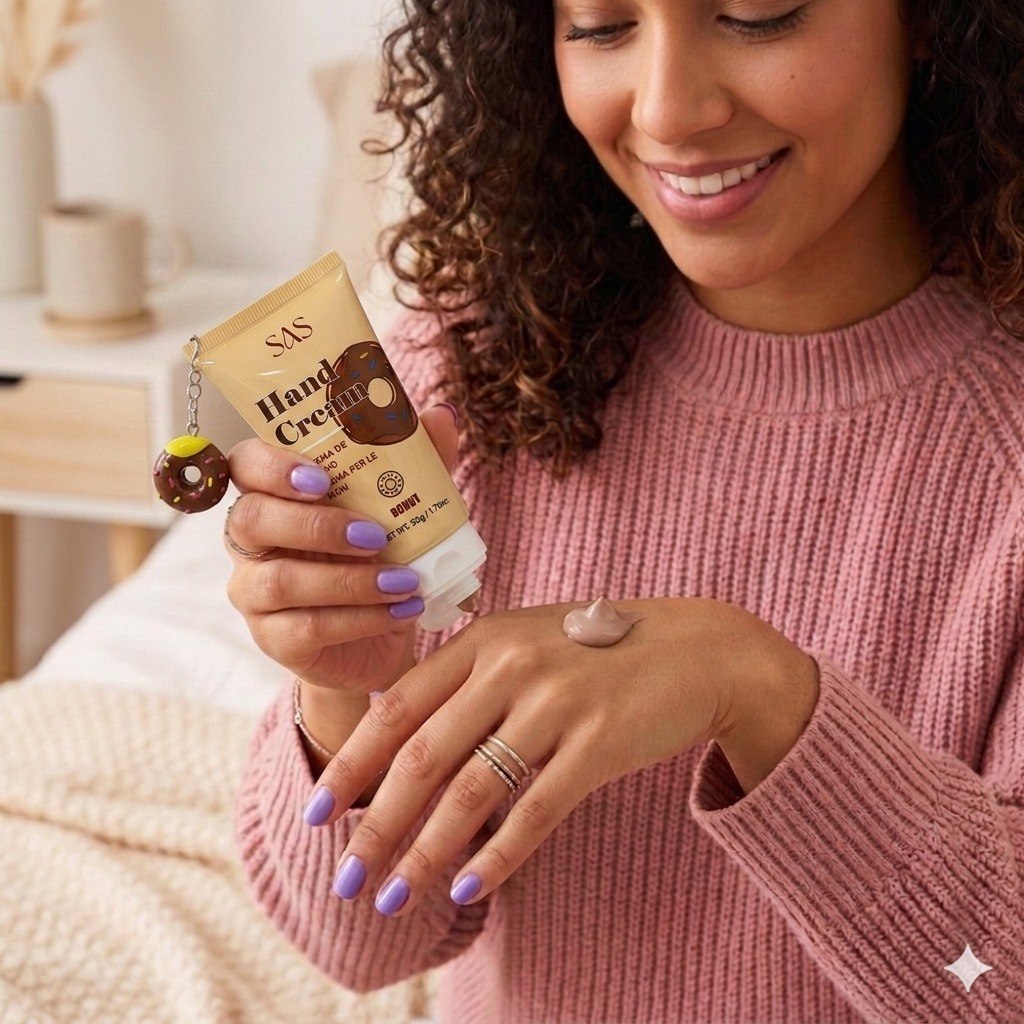 CREMA PARA MANOS HIDRANTANTE CON AROMA A DONA SAS 50G