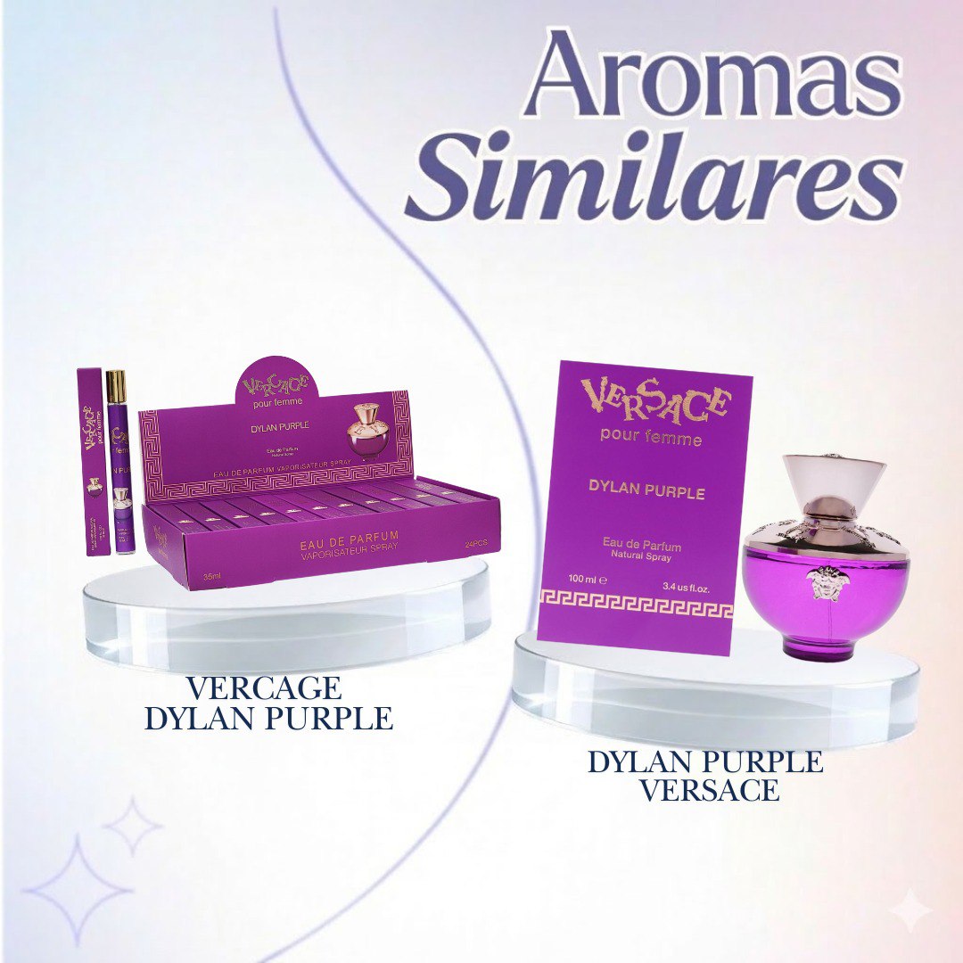PERFUME EN TUBO VERCAGE DYLAN PURPLE EDP 35ML (M) (AROMA INSPIRADO EN VERSACE DYLAN PURPLE)