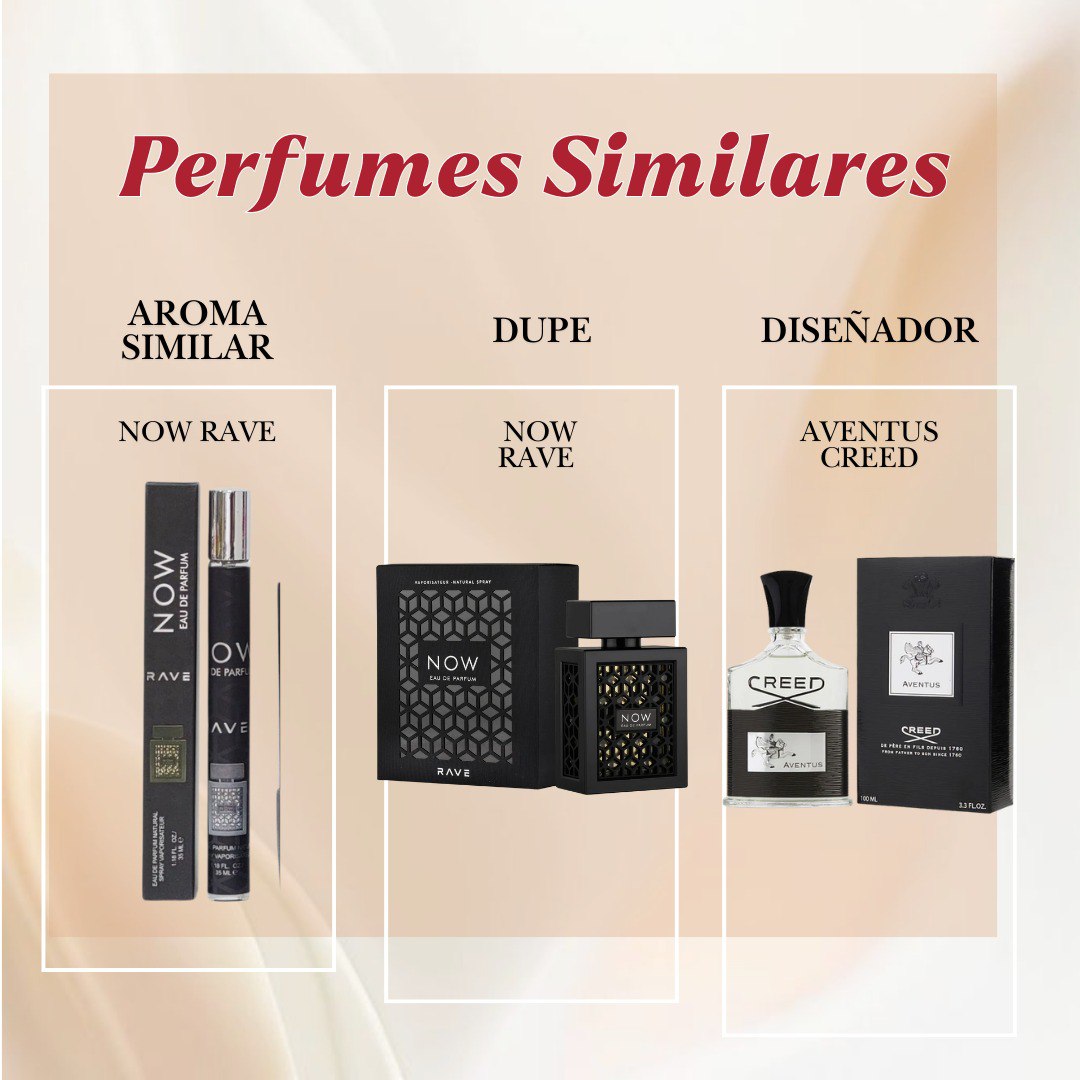 PERFUME EN TUBO NOW RAVE EDP 35ML (H) (AROMA INSPIRADO EN RAVE NOW)