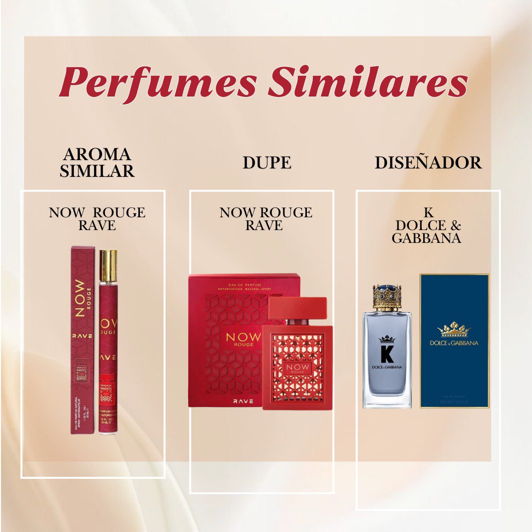 PERFUME EN TUBO NOW ROUGE RAVE EDP 35ML (H) (AROMA INSPIRADO EN RAVE NOW ROUGE)