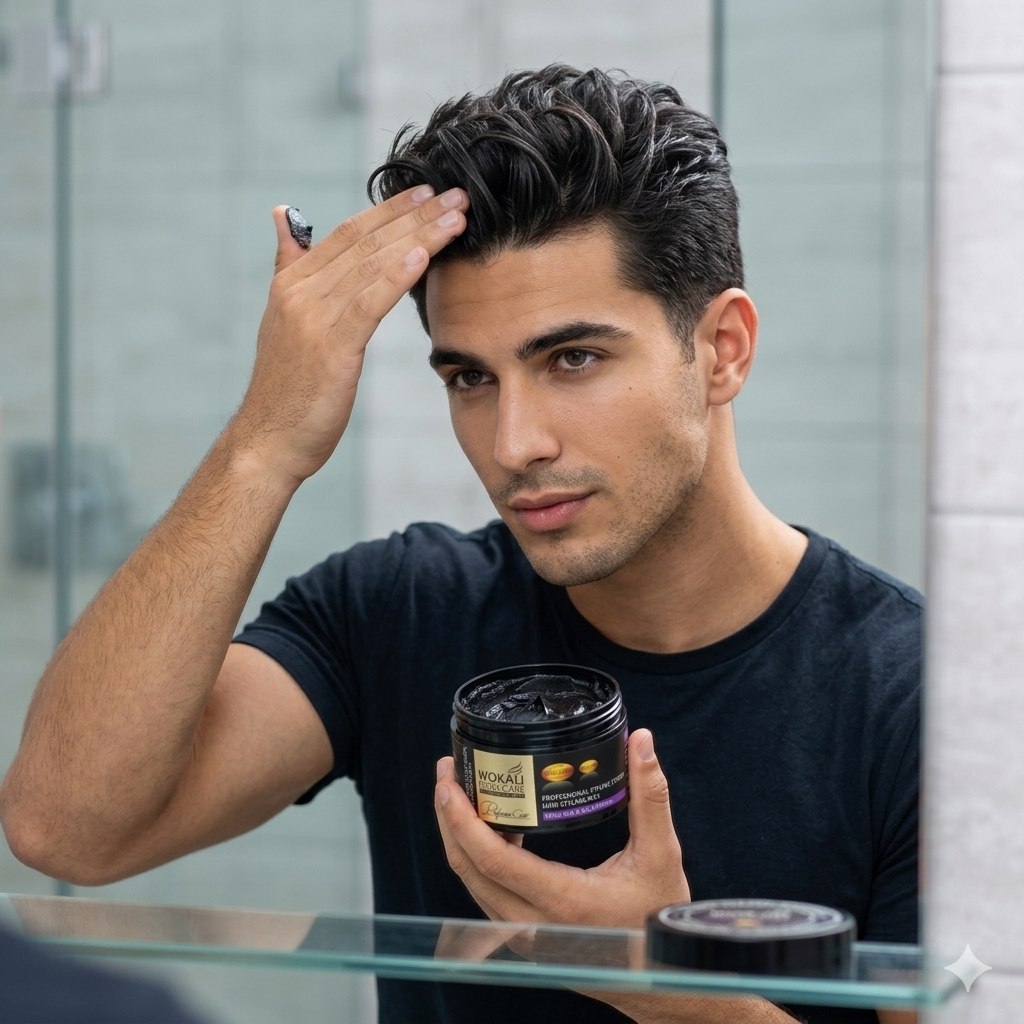 CERA PARA EL CABELLO DE ALTA PRECISION PARA ACABADOS DEFINIDOS FIRM HOLD SCULPTING WOKALI 150G