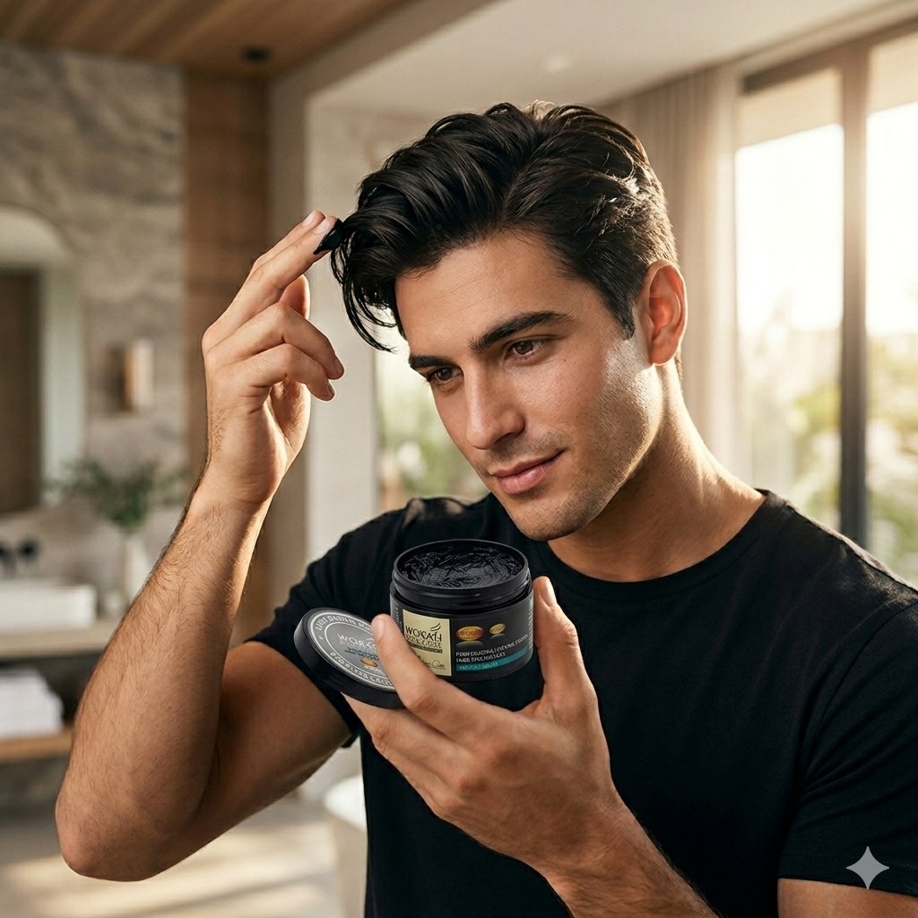 CERA PARA EL CABELLO DE DEFINICION LIMPIA Y PROFESIONAL PERFECT HOLD WOKALI 150G