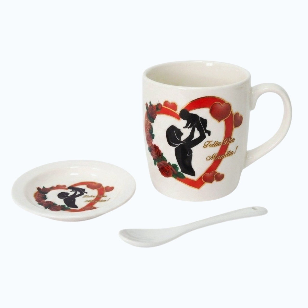 SET DE TAZA DE REGALO DE DIA DE LA MADRE 3PCS BENELI HOME