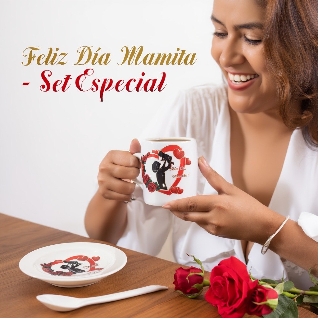 SET DE TAZA DE REGALO DE DIA DE LA MADRE 3PCS BENELI HOME