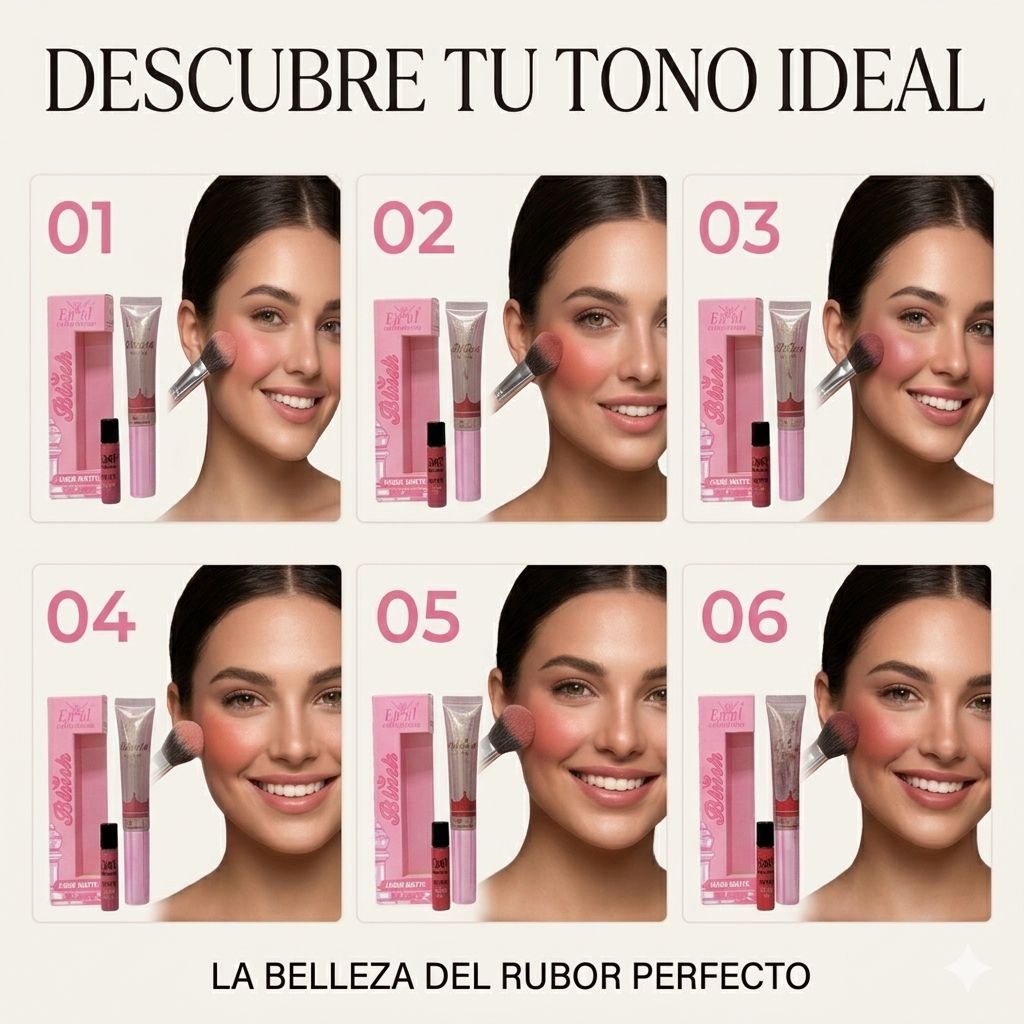 RUBOR LIQUIDO MATE DE ACABADO NATURAL 6 TONOS ENGOL COLLECTIONS 15ML