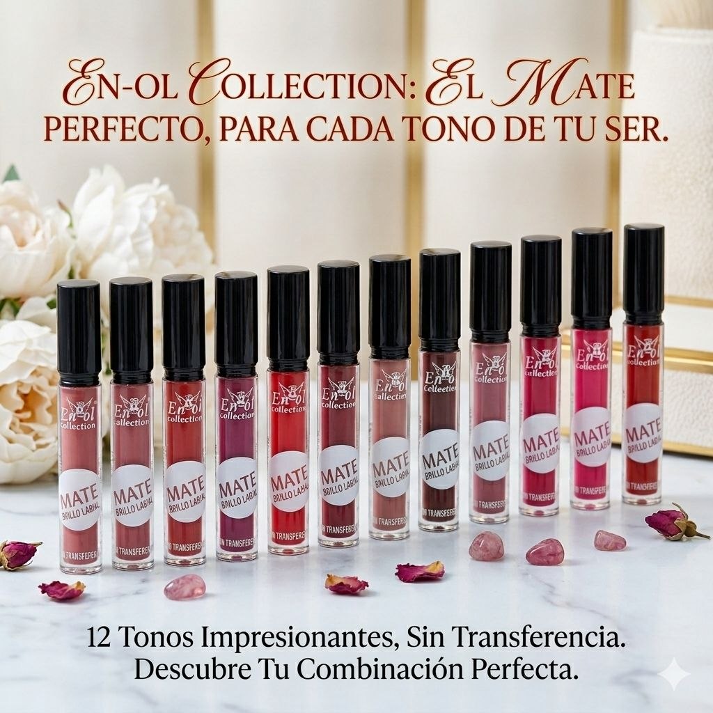LIPSTICK LIQUIDO 12 TONOS ENGOL COLLECTIONS 5ML