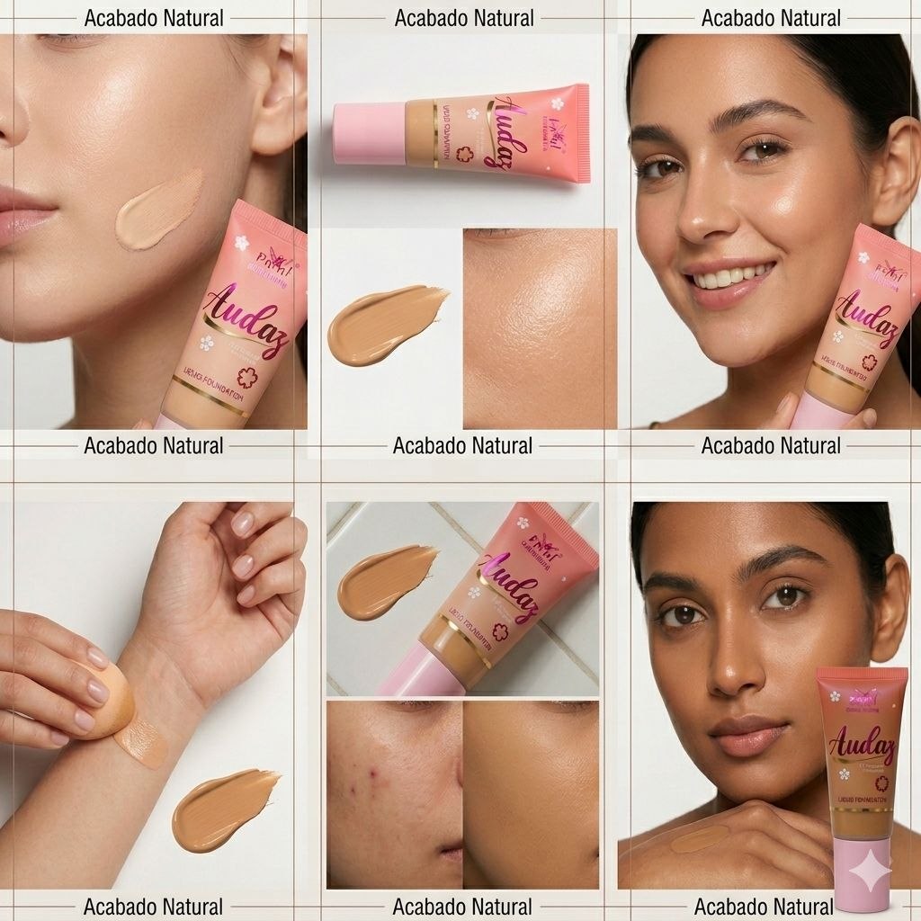BASE DE ACABADO NATURAL CORRECTORA 6 TONOS AUDAZ ENGOL COLLECTIONS 40ML