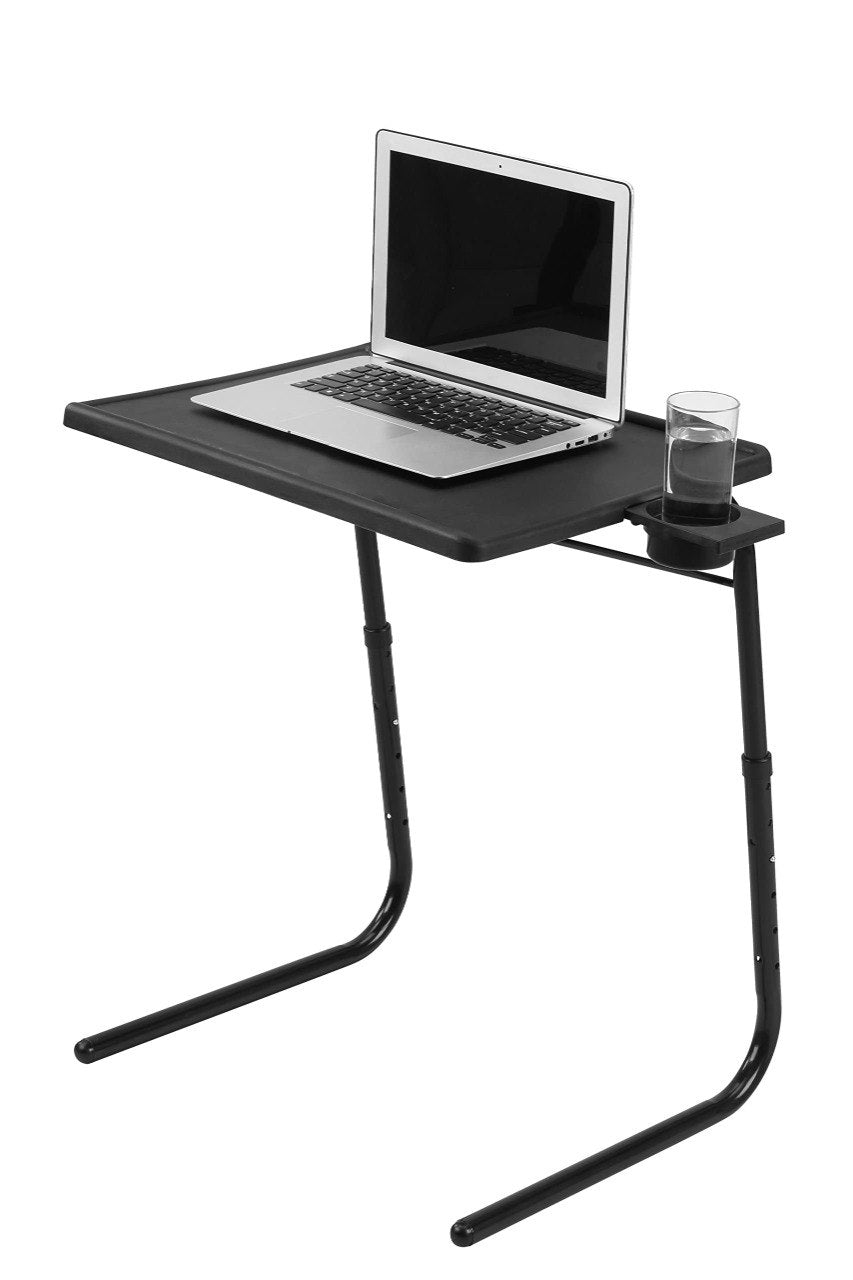 MESA AUXILIAR PLEDABLE PERSONAL CON SUPERFICIE DE POLIMERO Y ESTRUCTURA DE ACERO 6 ALTURAS