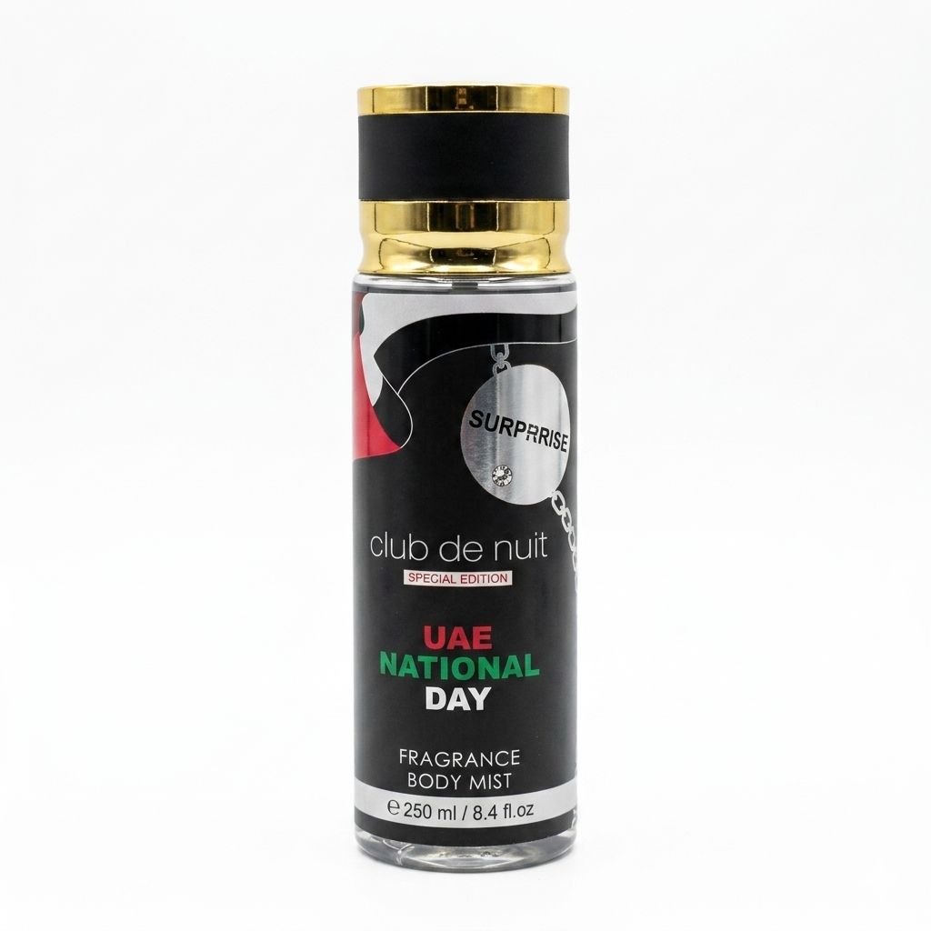 SPLASH BURPHRISE CLUB DE NUIT EAU NATIONAL DAY (H) 250ML (AROMA SIMILAR ARMAF CLUB DE NUIT UAE NATIONAL DAY)