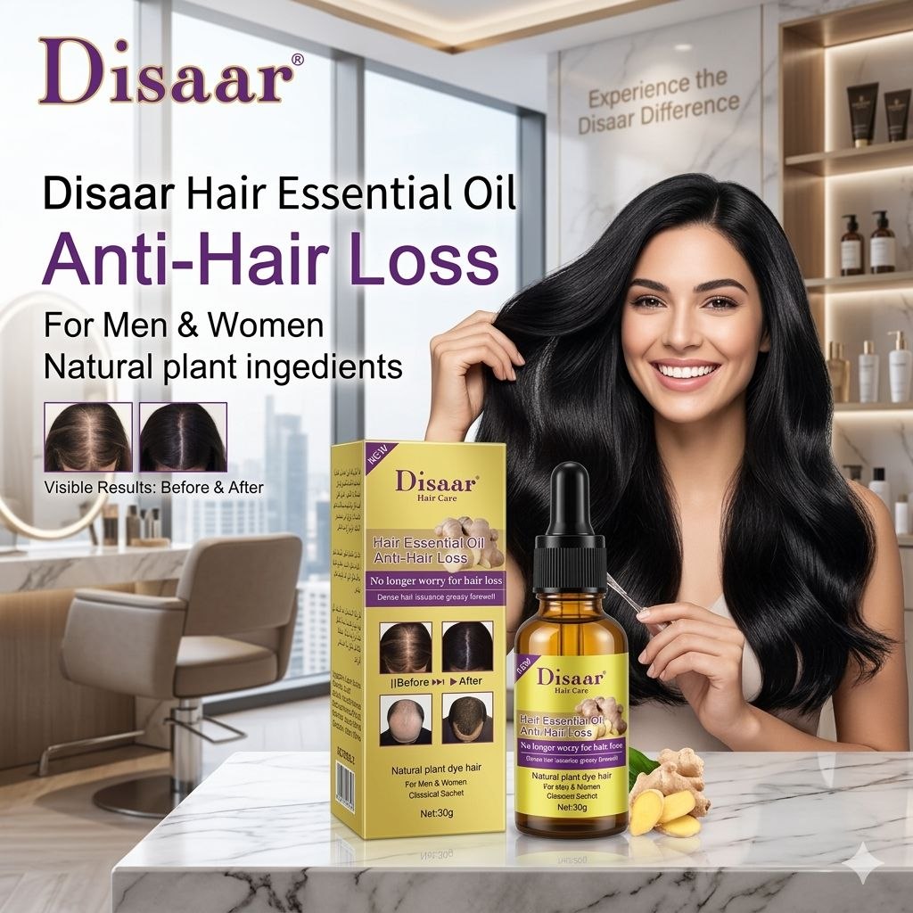 ACEITE PARA EL CABELLO ACTIVA LOS FOLÍCULOS PILOSOS INACTIVOS ESTIMULA EL CRECIMIENTO NUTRIENTES NECESARIOS DISAAR 30G