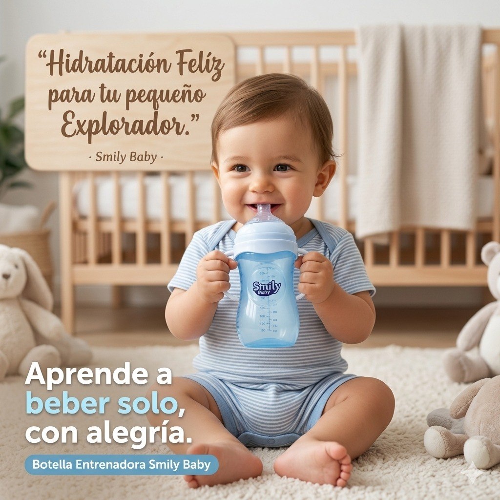 BIBERON DE ENTRENAMIENTO PARA BEBES SMILY BABY 260ML