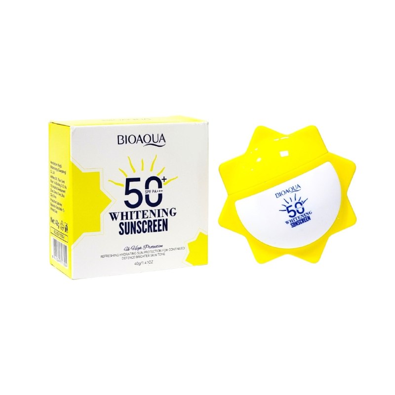 PROTECTOR SOLAR HIDRATANTE Y BLANQUEADOR SPF50 DE LARGA DURACION BIOAQUA 40G