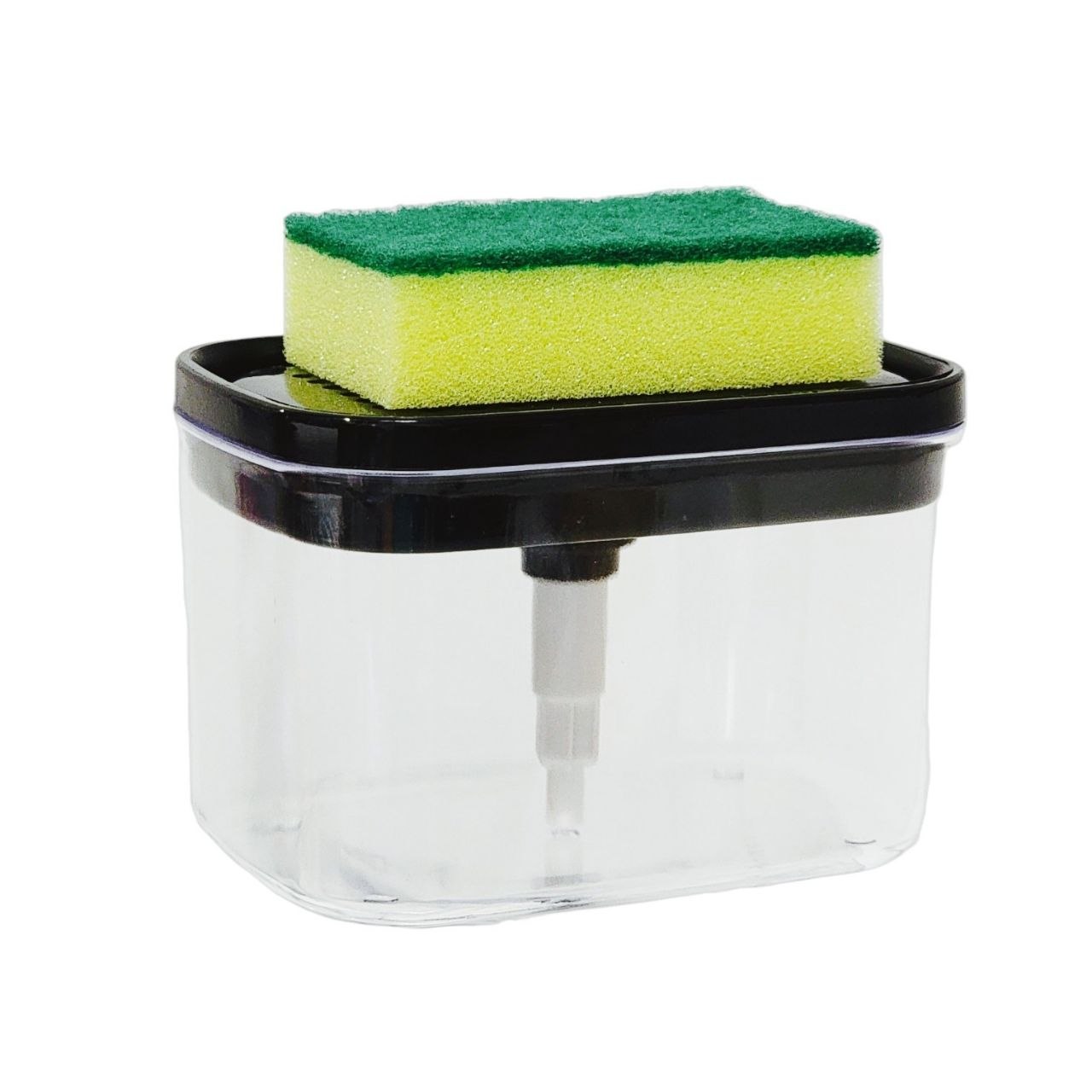 DISPENSADOR DE JABON LIQUIDO Y PORTA ESPONJA 385ML