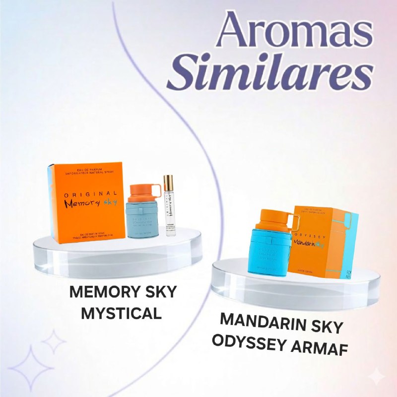 SET MYSTICAL ORIGINAL MEMORY SKY EDP 2PCS (H) (AROMA SIMILAR A ARMAF MANDARIN SKY)