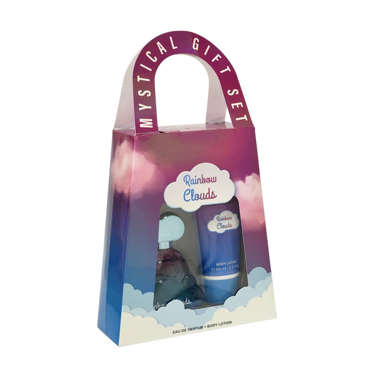 SET MYSTICAL RAINBOW CLOUD ROSE EDP 30ML CREMA CORPORAL 60ML (M) (AROMA SIMILAR A ARIANA GRANDE  RAINBOW CLOUD)