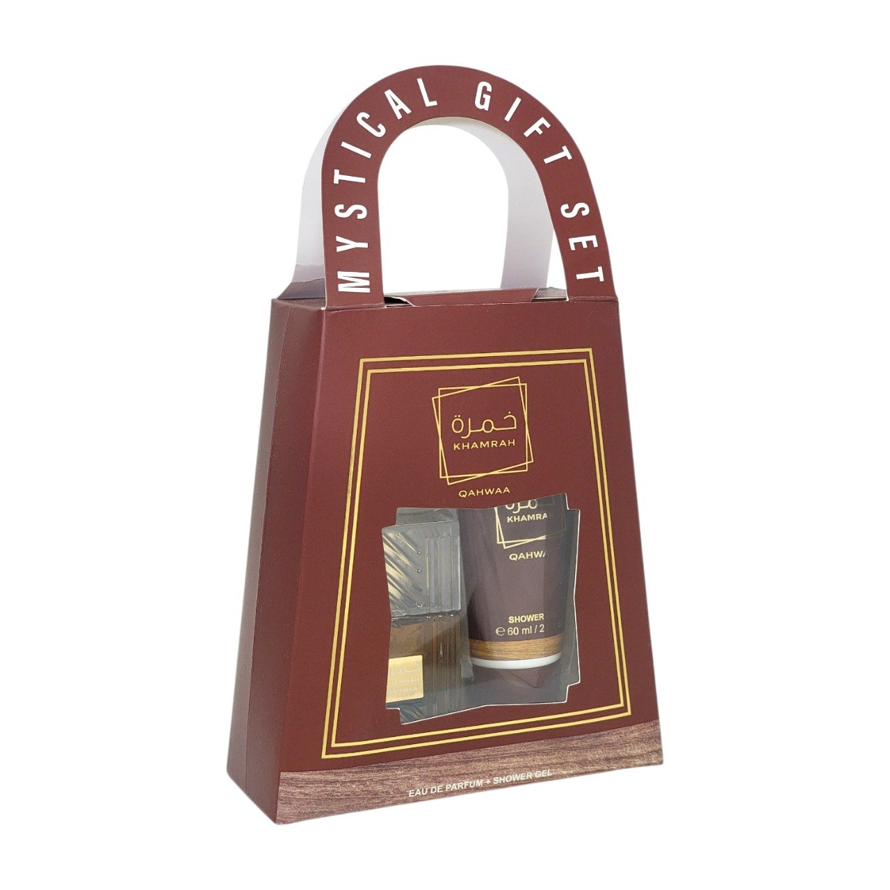 SET MYSTICAL KHAMRAH QAHWAA EDP 30ML GEL DE DUCHA 60ML (H) (AROMA SIMILAR A LATTAFA KHAMRAH QAHWA)