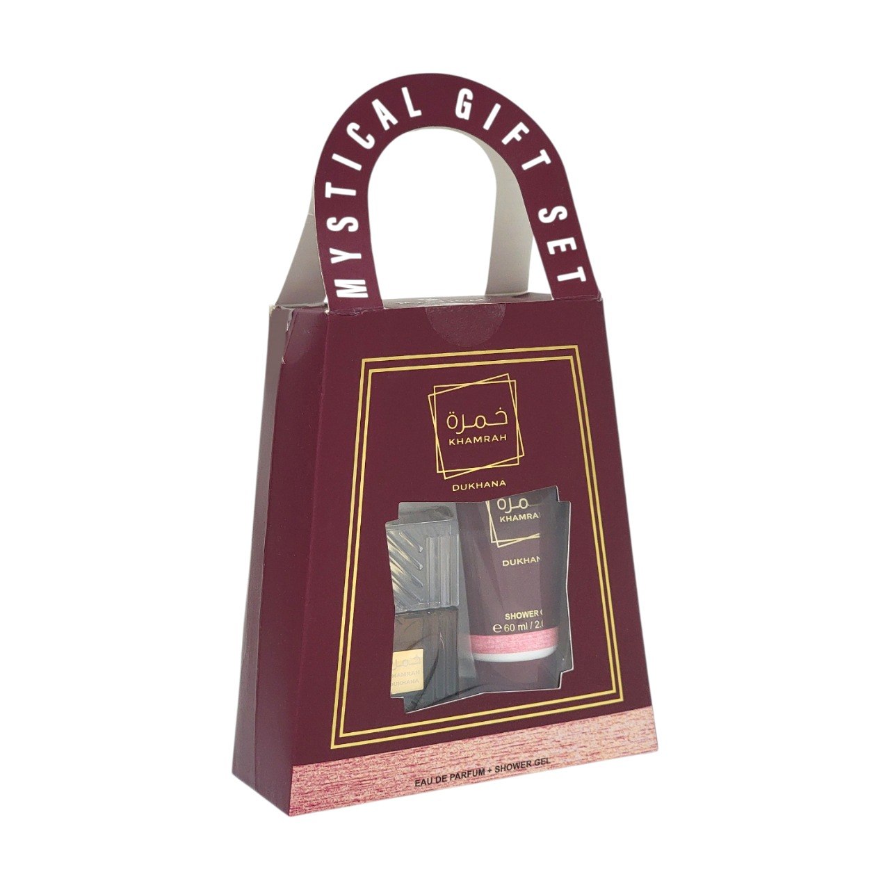 SET MYSTICAL KHAMRAH DUKHANA EDP 30ML GEL DE DUCHA 60ML (H) (AROMA SIMILAR A LATTAFA KHAMRAH DUKHANA)