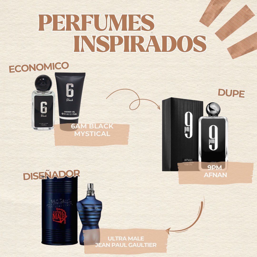 SET MYSTICAL 6AM BLACK EDP 30ML GEL DE DUCHA 60ML (H) (AROMA SIMILAR A AFNAN 9PM)