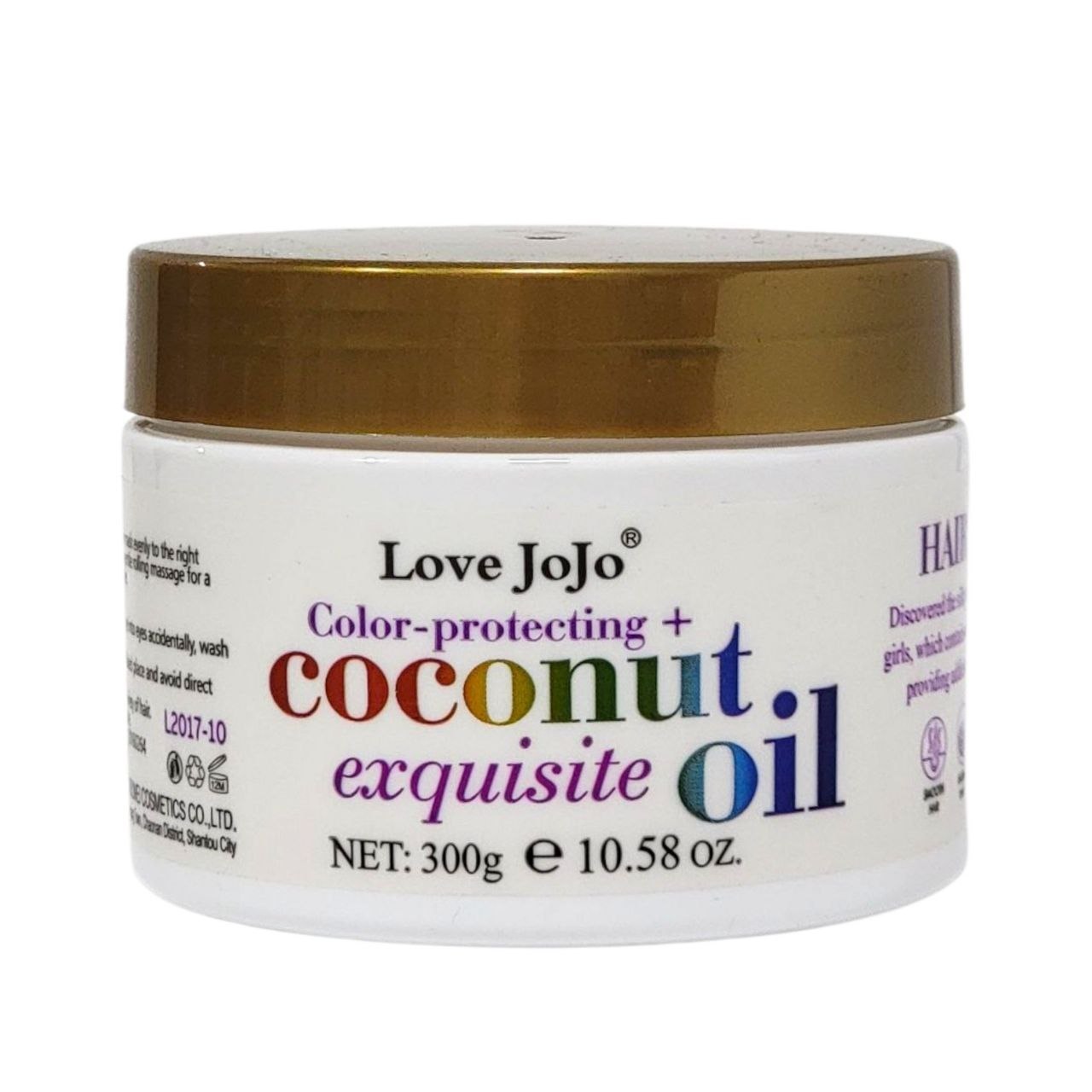 MASCARILLA PARA EL CABELLO PROTECTOR DE COLOR CON ACEITE DE COCO JOJO 300G