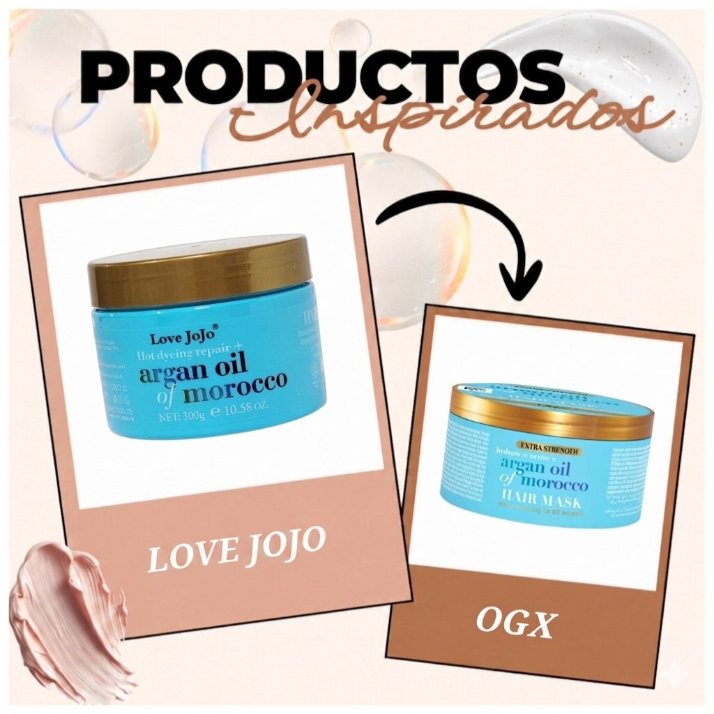MASCARILLA PARA EL CABELLO DE REPARACION TERMICA Y QUIMICA CON ACEITE DE ARGAN LOVE JOJO 300G
