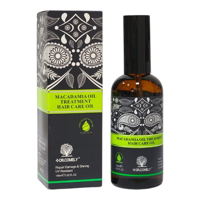ACEITE PARA EL CABELLO DE MACADAMIA RESTAURADOR Y DE PROTECCION TERMICA DR. COMELY 100ML