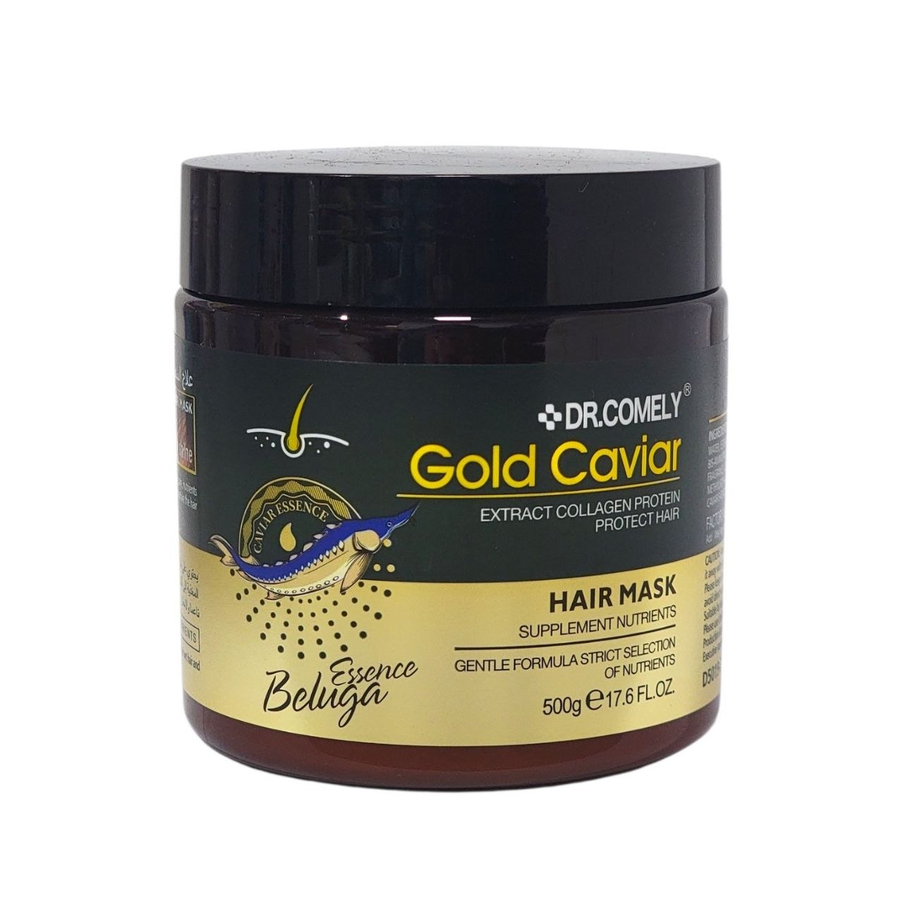 MASCARILLA PARA EL CABELLO DE NUTRICION PROFUNDA CON COLAGENO Y ACEITE DE MACADAMIA DR. COMELY 500G