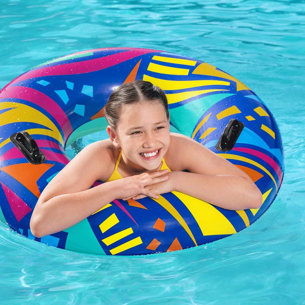 FLOTADOR INFLABLE TIPO SALVAVIDAS DE PLASTICO PARA ADULTOS BESTWAY 105CM