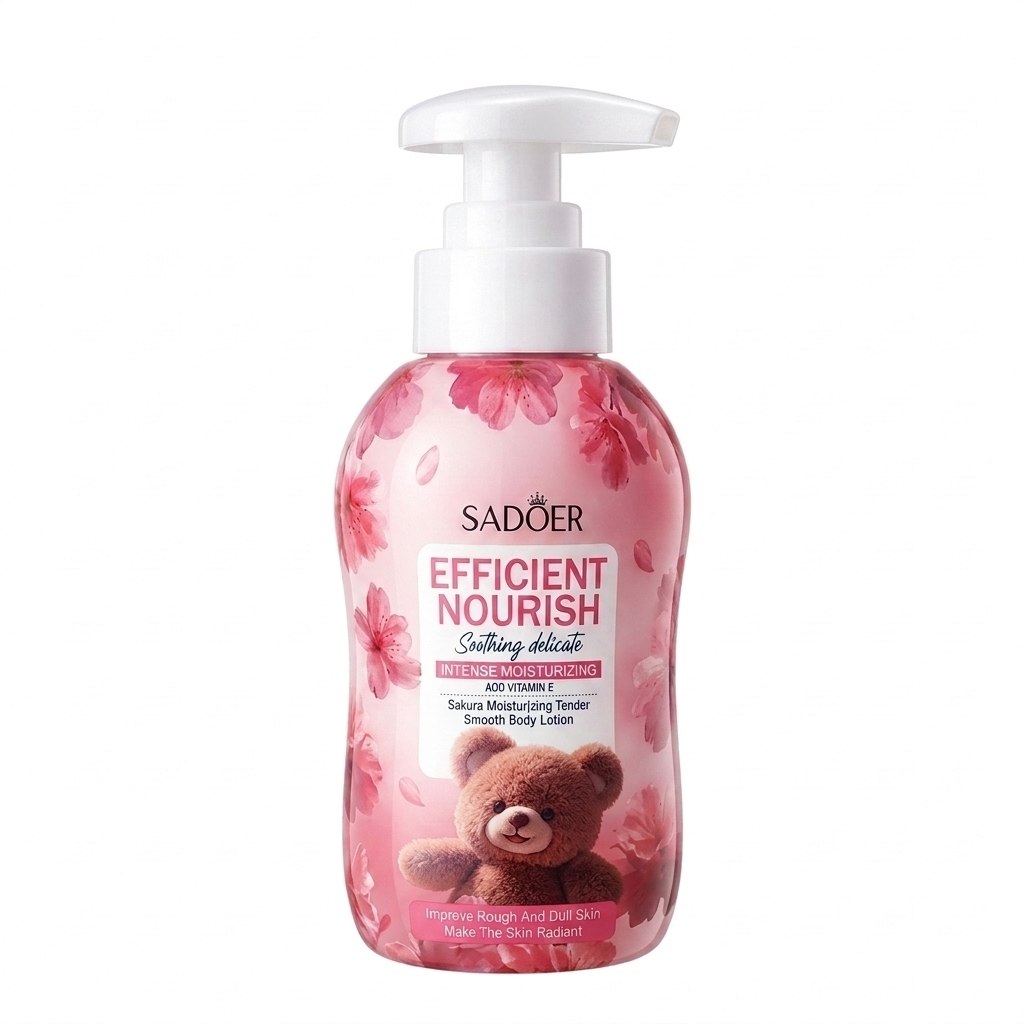 CREMA CORPORAL NUTRITIVA E HIDRATANTE PARA PIEL DELICADA CON SAKURA SADOER 260ML