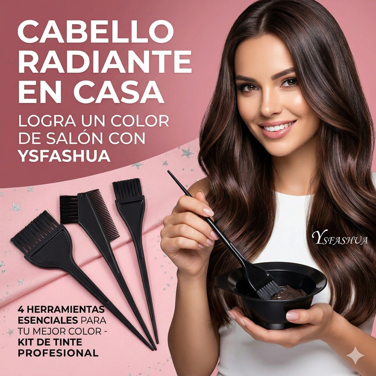 SET DE HERRAMIENTAS PARA TINTE PROFESIONAL 4PCS YSFASHUA