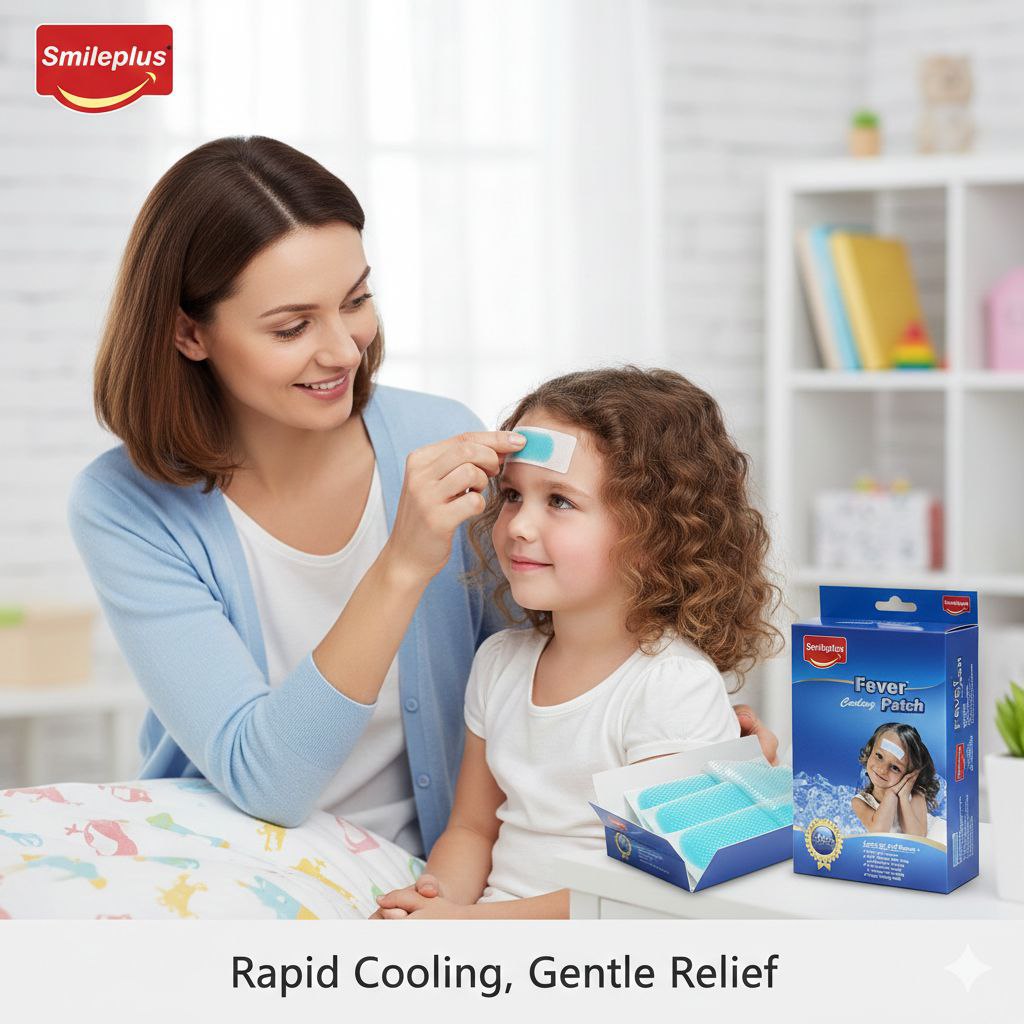 PARCHES REFRESCANTES PARA LA FIEBRE 3PCS SMILEPLUS