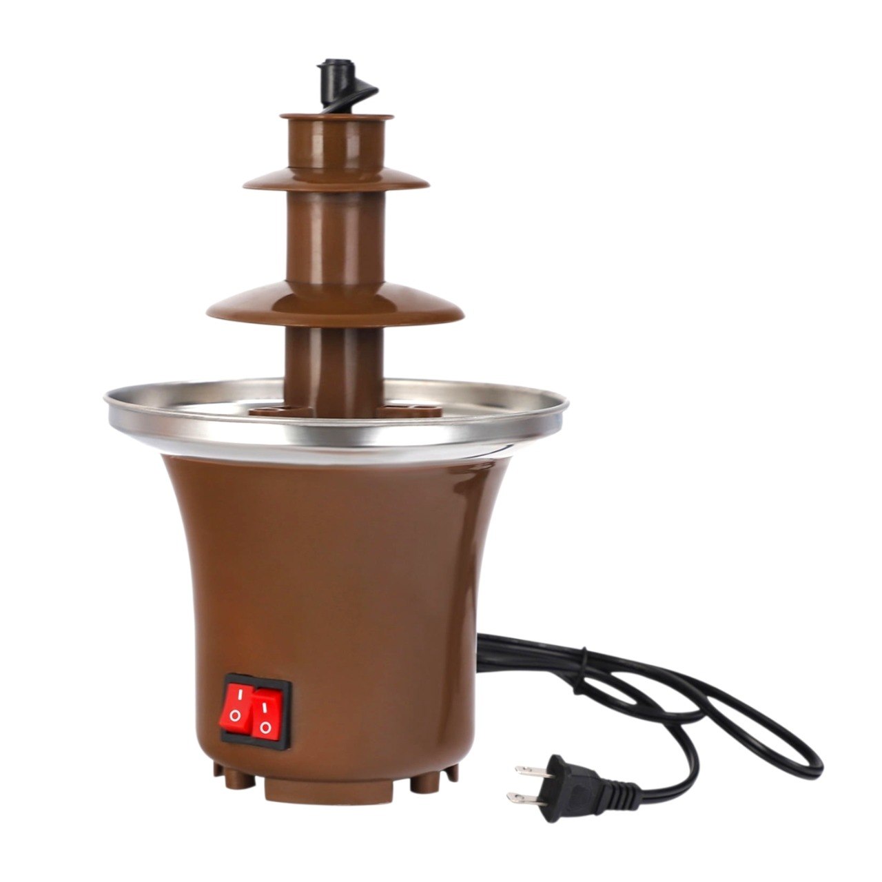 FUENTE DE CHOCOLATE ELECTRICA DE ACERO INOXIDABLE 21X14CM