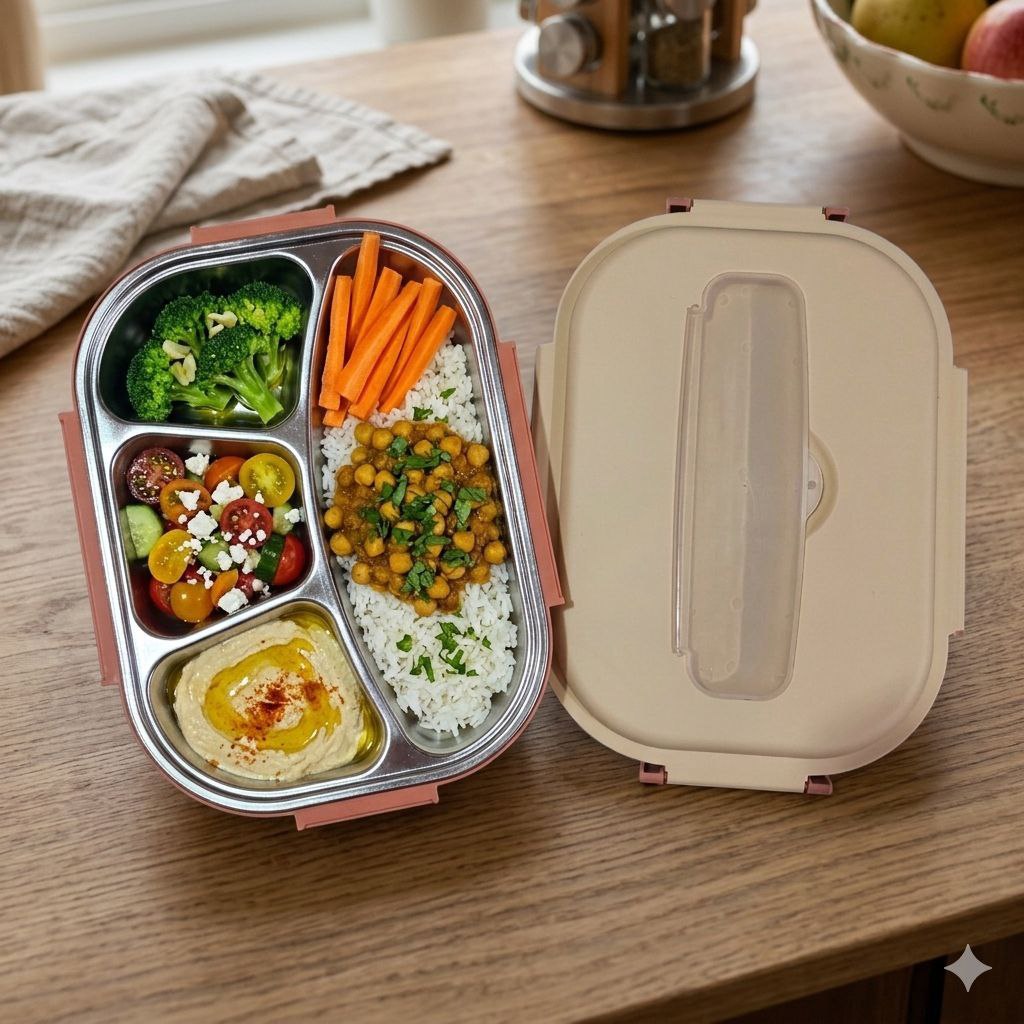 RECIPIENTE PANA PARA ALIMENTOS TERMICA DE ACERO INOXIDABLE 6X10X14CM