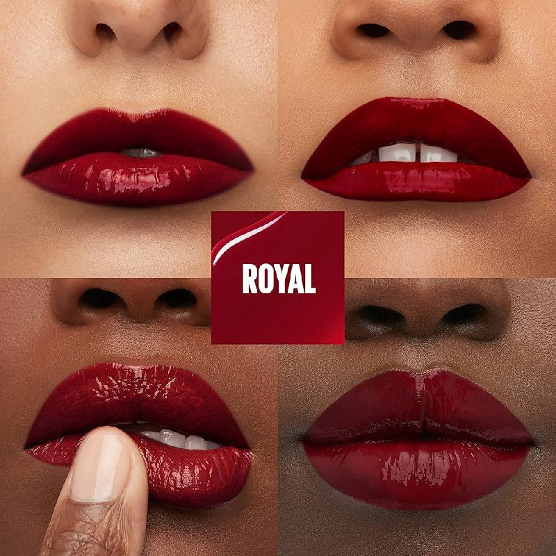 BRILLO LABIAL TINTA DE ACABADO LIGERO DE LARGA DURACION MAYBELLINE TONO 55 ROYAL 4.2ML